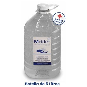 Bote de gel antibacterial para manos